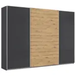 Möbelix Schwebetürenschrank B: 315cm Feldkirch Grau/eiche Dekor