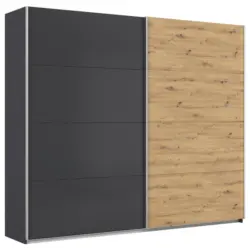 Schwebet&uuml;renschrank B: 271cm Feldkirch Grau/eiche Dekor