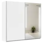 Möbelix Schwebetürenschrank + Spiegel B: 225cm Feldkirch Weiß