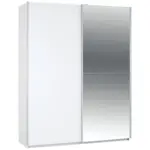 Möbelix Schwebetürenschrank + Spiegel B: 181cm Feldkirch Weiß