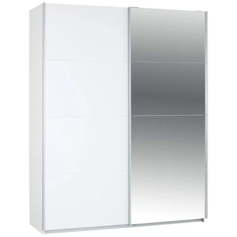 Schwebetürenschrank + Spiegel B: 181cm Feldkirch Weiß