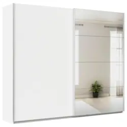 Schwebetüresnschrank + Spiegel B: 271cm Feldkirch Weiß