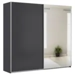 Möbelix Schwebetürenschrank + Spiegel B: 225cm Feldkirch Grau