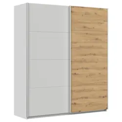 Schwebetürenscrhank B: 181cm Feldkirch Seidengr/eiche Dekor