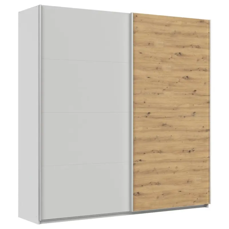 Schwebeütenschrank B: 225cm Feldkirch Seidengr/eiche Dekor