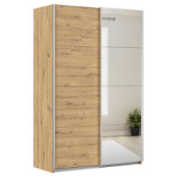 Schwebetürenschrank + Spiegel B: 136cm Feldkirch Eiche Dekor