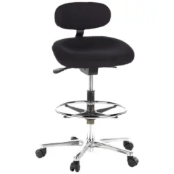 B&uuml;rohocker Work Mf Schwarz Bis 100 Kg