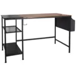 M&ouml;belix Schreibtisch B 60cm H 76cm Workspace Braun/schwarz