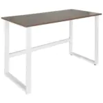 M&ouml;belix Schreibtisch Workspace Light I Wei&szlig;/walnus Dekor