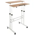 Möbelix Schreibtisch Workstation Weiß/eiche Dekor