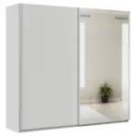 Möbelix Schwebetürenschrank + Spiegel B: 225cm Feldkirch Seidengrau
