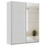 Möbelix Schwebetürenschrank + Spiegel B: 181cm Feldkirch Seidengrau