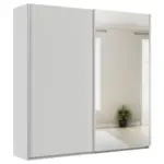 Möbelix Schwebetürenschrank + Spiegel B: 225cm Feldkirch Seidengrau