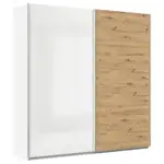 Möbelix Schwebetürenschrank B: 225cm Feldkirch Weiß/eiche Dekor