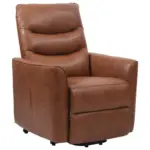 Möbelix Fernsehsessel mit Relaxfunktion Bishop Lederlook Braun
