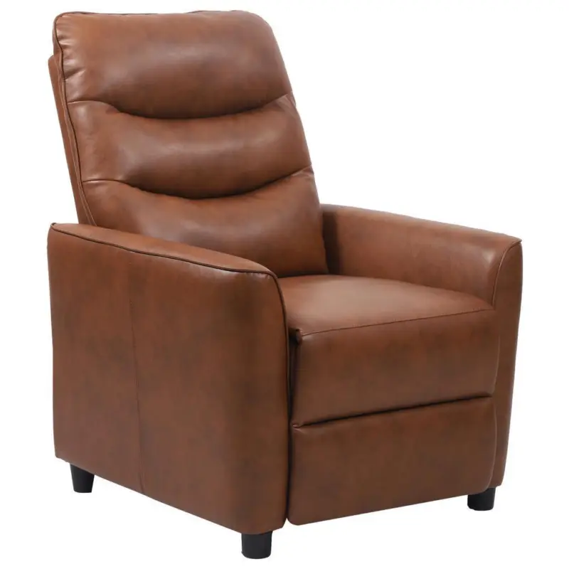 Fernsehsessel mit Relaxfunktion Beryl Lederlook Braun