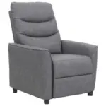 Möbelix Fernsehsessel mit Relaxfunktion Beryl Lederlook Grau