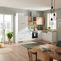 Einbauküche Eckküche Möbelix Las Vegas/singapur Ohne Geräte 305x175 Cm, Modern