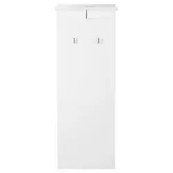 Wandpaneel Jakob Silberfarben/Weiß B: 48 cm