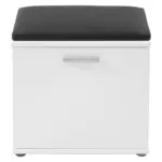 Möbelix Garderobenbank Jakob Weiß/schwarz B: 48,5 Cm