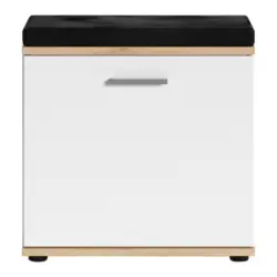 Garderobenbank Jakob Eiche Artisan/weiß B: 48,5 Cm