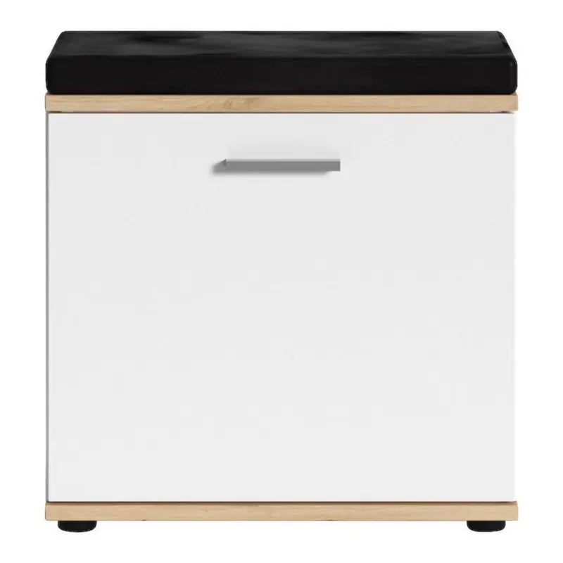 Garderobenbank Jakob Eiche Artisan/weiß B: 48,5 Cm