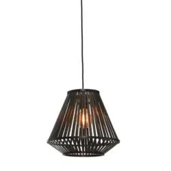 Hängeleuchte Merapi Schwarz B: 30 cm