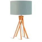 Möbelix Tischleuchte Kilimanjaro Hellgrau/Naturfarben B: 32 cm