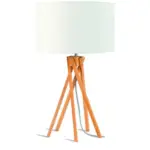 Möbelix Tischleuchte Kilimanjaro Weiß/Naturfarben B: 32 cm