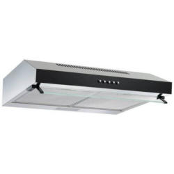 Dusntabzugshaube Respekta Schwarz/Edelstahl B: 60 cm Led