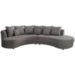 Möbelix Wohnlandschaft Limoncello Grau S: 300/160 cm