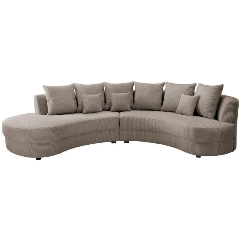 Wohnlandschaft Limoncello Graubraun S: 160/300 cm