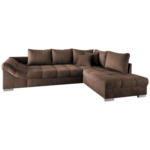 Möbelix Eckschlafsofa Alvito Braun S: 298/202 cm