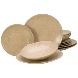 Kombiservice Lava Stone Steingut 4 Personen