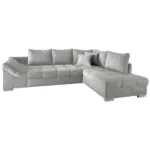 M&ouml;belix Eckschlafsofa Alvito Silberfarben S: 298/202 cm