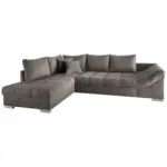 M&ouml;belix Eckschlafsofa Alvito Graubraun S: 202/298 cm