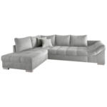 Möbelix Eckschlafsofa Alvito Silberfarben S: 202/298 cm