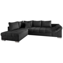 Eckschlafsofa Alvito Schwarz S: 202/298 cm