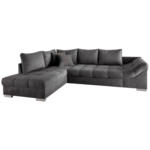 Möbelix Eckschlafsofa Alvito Anthrazit S: 202/298 cm