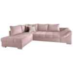 Möbelix Eckschlafsofa Alvito Rosa S: 202/298 cm