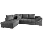 Möbelix Eckschlafsofa Alvito Dunkelgrau S: 202/298 Cm