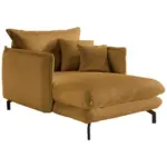 Möbelix XXL-Sessel Lava Goldfarben B: 111 cm