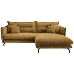 Ecksofa Lava Goldfarben S: 255/180 cm