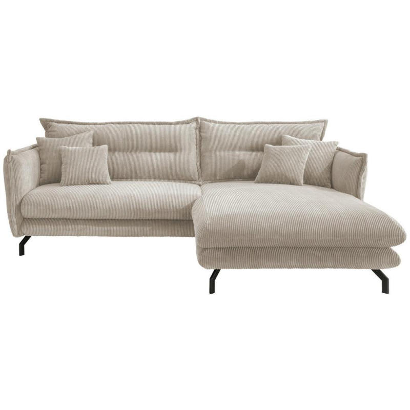 Ecksofa Lava Beige S: 255/180 Cm