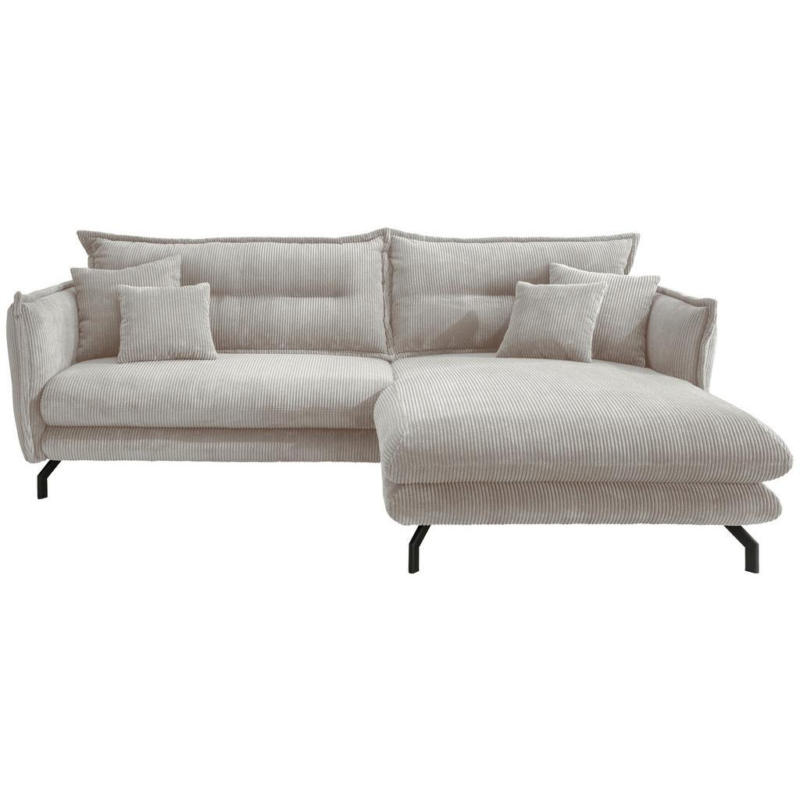 Ecksofa Lava Silberfarben S: 255/180 cm