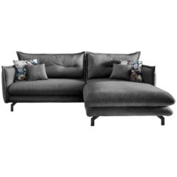 Ecksofa Lava Grau S: 255/180 Cm