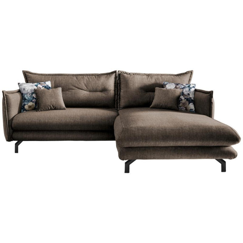 Ecksofa Lava Braun S: 255/180 Cm