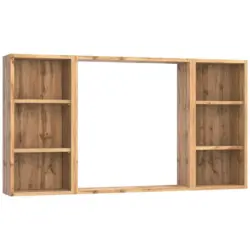Wandspiegel Arosa Rechteckig 120x64 Cm Holzrahmen