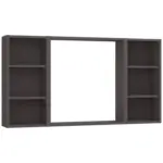 Möbelix Wandspiegel Arosa Rechteckig 120x64 cm Holzrahmen Schwarz