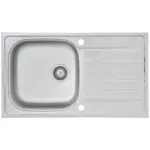 M&ouml;belix Sp&uuml;le Respekta Edelstahl Bxt: 86x50 cm